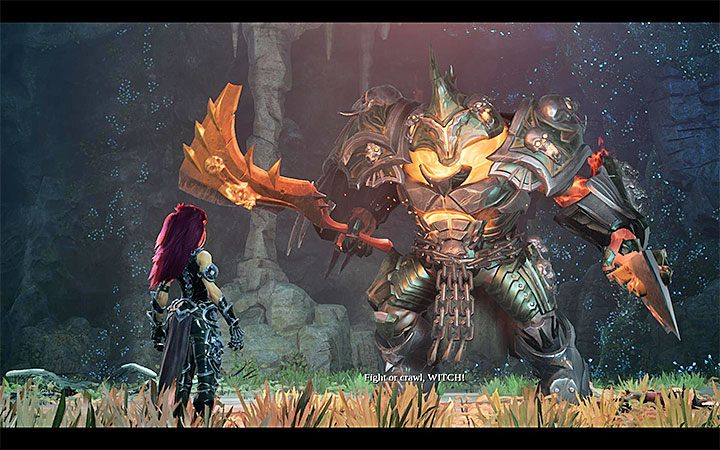 The second Boss in Darksiders 3 prefers hand-to-hand combat and uses physical strength over magic - Wrath Boss | Darksiders 3 Walkthrough - Walkthrough - Darksiders 3 Guide