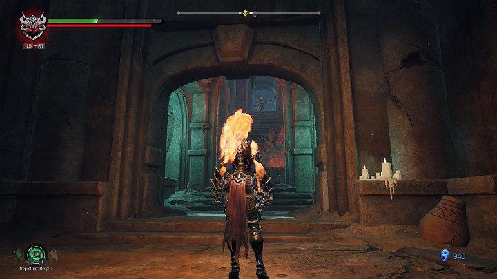 In the distance you will see a skeleton with a bow - Hollows | Darksiders 3 Walkthrough - Walkthrough - Darksiders 3 Guide