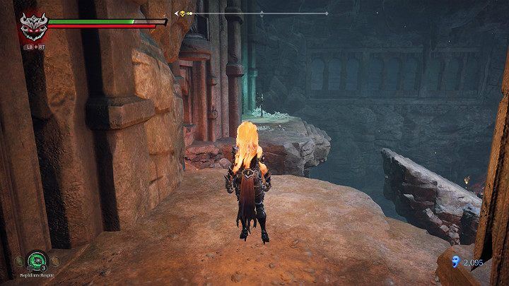 Now you have to jump to the other side with a double jump - Hollows | Darksiders 3 Walkthrough - Walkthrough - Darksiders 3 Guide