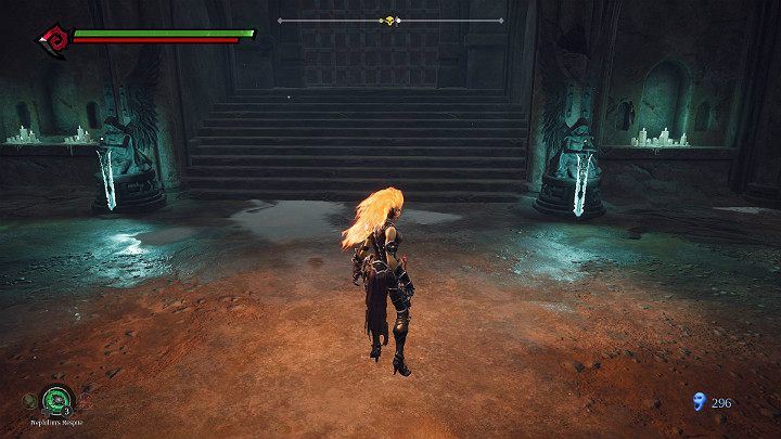 In this way, you have completed the scheme and both statues have a sword - Hollows - Catacombs | Darksiders 3 Walkthrough - Walkthrough - Darksiders 3 Guide