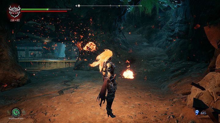 You will enter a small cave - Nether part 2 | Darksiders 3 Walkthrough - Walkthrough - Darksiders 3 Guide