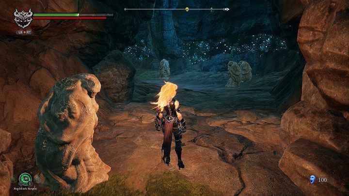 Walking along the left corridor, pay attention to the statues in which souls are trapped - Nether part 2 | Darksiders 3 Walkthrough - Walkthrough - Darksiders 3 Guide