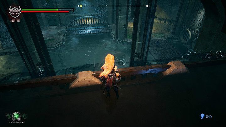 If you walk through the water, you will reach an extensive sewage system - Nether part 2 | Darksiders 3 Walkthrough - Walkthrough - Darksiders 3 Guide