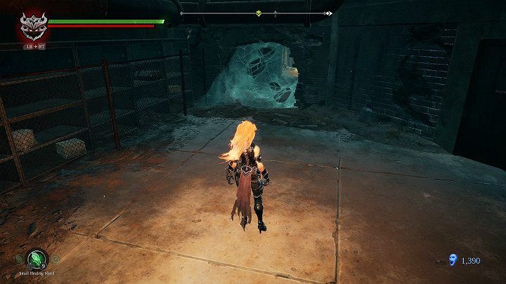 Burn out a passage in a cobweb and go further as the path leads - Nether part 2 | Darksiders 3 Walkthrough - Walkthrough - Darksiders 3 Guide