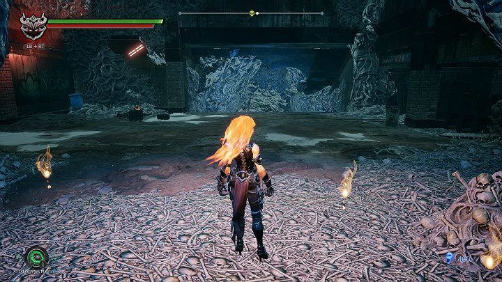 When you get out of the cocoon, collect items from the ground - Nether part 2 | Darksiders 3 Walkthrough - Walkthrough - Darksiders 3 Guide