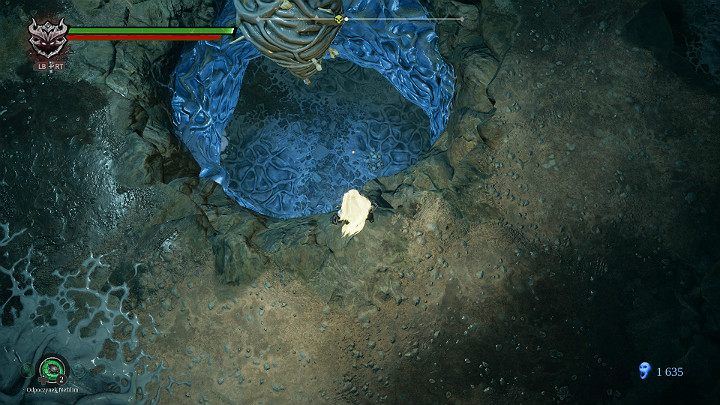 Go up to a large hole in the floor and jump down the floor below - Nether part 2 | Darksiders 3 Walkthrough - Walkthrough - Darksiders 3 Guide