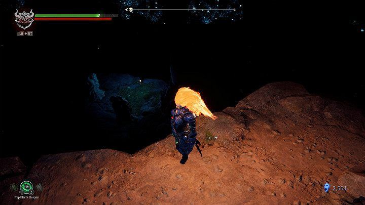 Jump down and gather a Lurcher Cluster - Nether part 2 | Darksiders 3 Walkthrough - Walkthrough - Darksiders 3 Guide