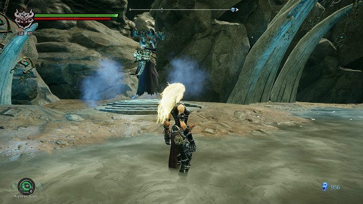 The first thing you should do in the new location is to activate the checkpoint - Boneland | Darksiders 3 Walkthrough - Walkthrough - Darksiders 3 Guide