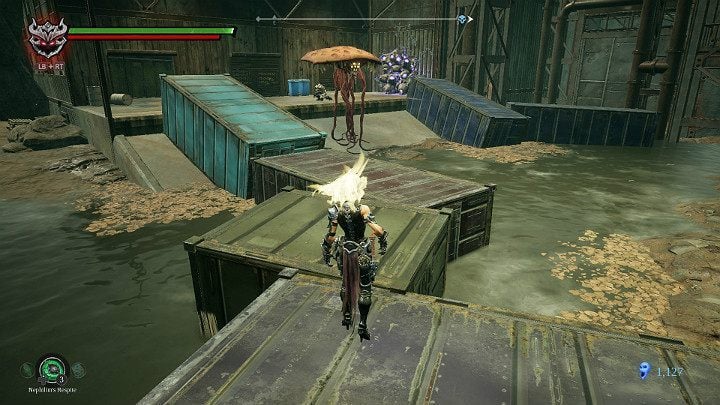 Eliminate the opponent hiding behind the neutral creature - Boneland | Darksiders 3 Walkthrough - Walkthrough - Darksiders 3 Guide