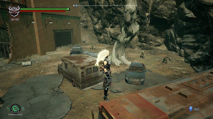 A little further on, youll find a few opponents to defeat and one hanging enemy to knock down - Festering pool | Darksiders 3 Walkthrough - Walkthrough - Darksiders 3 Guide