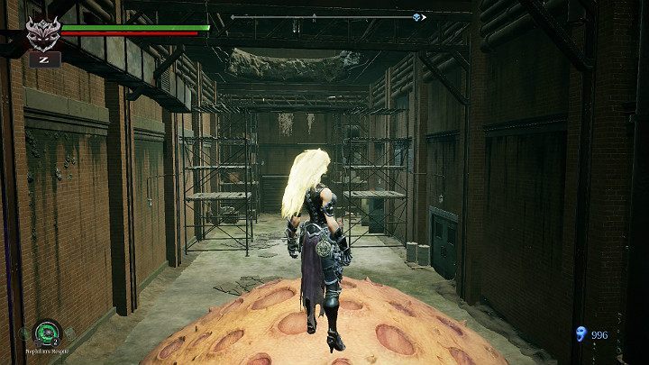 Climb on the creature and hit it in such a way that it moves towards the scaffolding - Festering pool | Darksiders 3 Walkthrough - Walkthrough - Darksiders 3 Guide