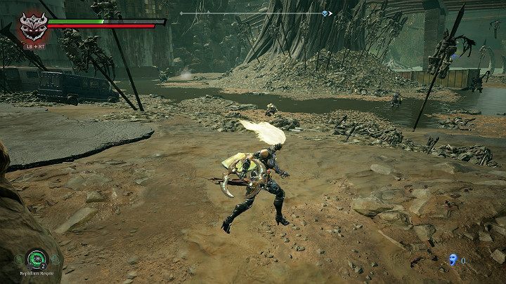 Next, youll be facing two opponents throwing acid balls - Hangmans tree | Darksiders 3 Walkthrough - Walkthrough - Darksiders 3 Guide