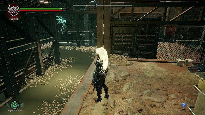 On the right side youll find several opponents - Mangled freeway | Darksiders 3 Walkthrough - Walkthrough - Darksiders 3 Guide