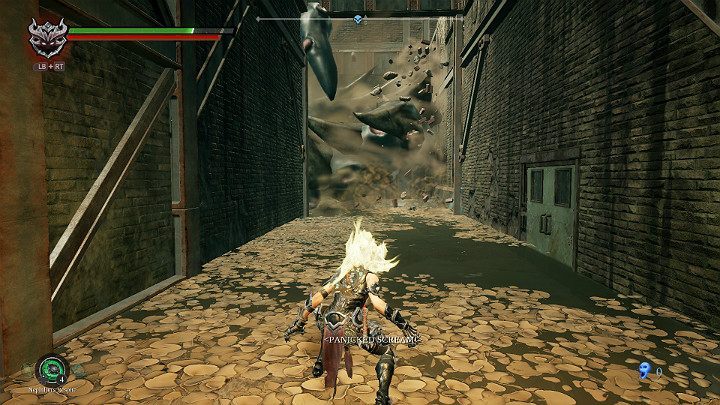 As you walk through the corridor, a large tentacle will break the wall - Mangled freeway | Darksiders 3 Walkthrough - Walkthrough - Darksiders 3 Guide