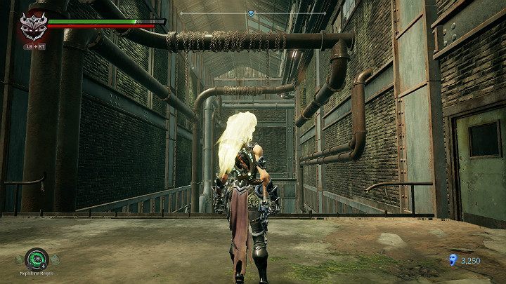 You have to jump to the other side using your main weapon - Mangled freeway | Darksiders 3 Walkthrough - Walkthrough - Darksiders 3 Guide