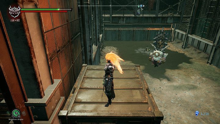 Below, there is a bigger opponent - Mangled freeway | Darksiders 3 Walkthrough - Walkthrough - Darksiders 3 Guide