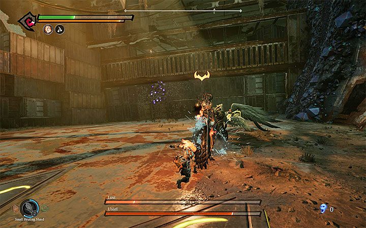 After initiating the second phase of the battle, Desire is joined by Archangel Usiel who has been deceived by Desire - Lust Boss | Darksiders 3 Walkthrough - Walkthrough - Darksiders 3 Guide