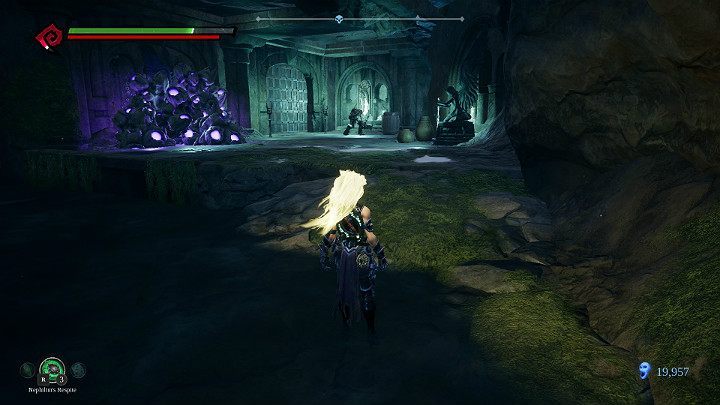 To enter Forgotten Lake, you have to solve a puzzle - Forgotten Lake | Darksiders 3 Walkthrough - Walkthrough - Darksiders 3 Guide