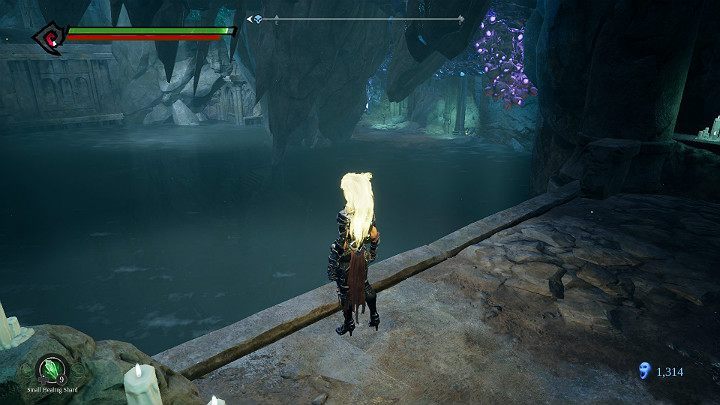 Now, youll need to reach the piece of land visible to the right - Forgotten Lake | Darksiders 3 Walkthrough - Walkthrough - Darksiders 3 Guide