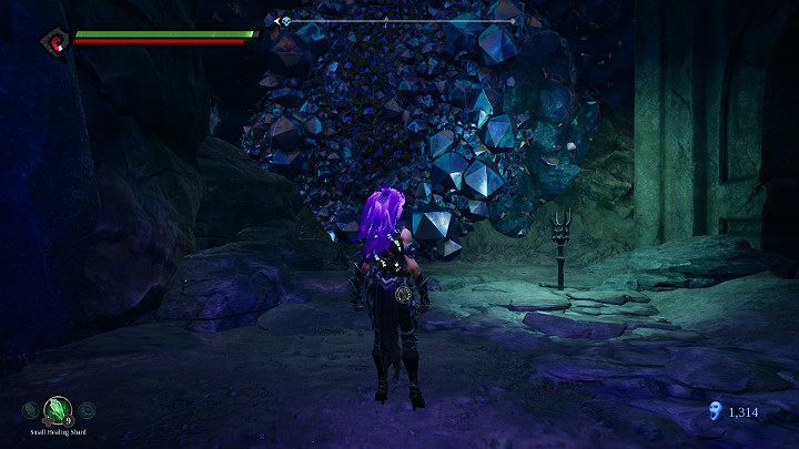 Use the hollow to jump on the wall and follow the path - Forgotten Lake | Darksiders 3 Walkthrough - Walkthrough - Darksiders 3 Guide