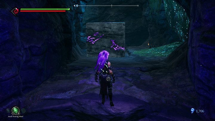 Your task now is to move the rock cube into the previous room - Forgotten Lake | Darksiders 3 Walkthrough - Walkthrough - Darksiders 3 Guide