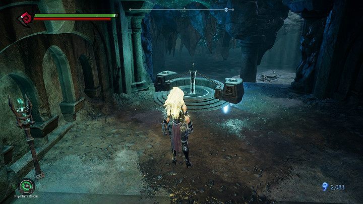 The sword is located to the left - Forgotten Lake | Darksiders 3 Walkthrough - Walkthrough - Darksiders 3 Guide