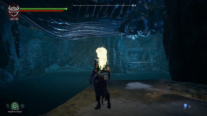 In front of you, there is an underwater lake - Eroded Pipeline | Darksiders 3 Walkthrough - Walkthrough - Darksiders 3 Guide