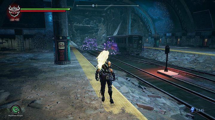 Now, youll need to smash all the obstacles on the tracks - Sunken Tracks | Darksiders 3 Walkthrough - Walkthrough - Darksiders 3 Guide