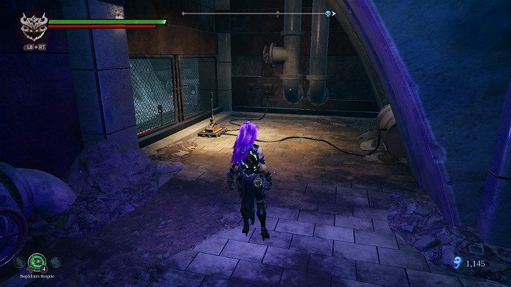 Move the lever to activate the crossroads - Sunken Tracks | Darksiders 3 Walkthrough - Walkthrough - Darksiders 3 Guide