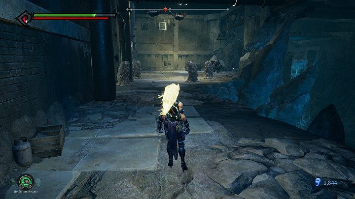 There are enemies in the statues, so watch out - Pipeline Exit | Darksiders 3 Walkthrough - Walkthrough - Darksiders 3 Guide