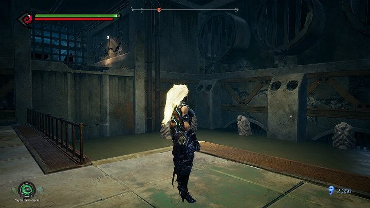 When you finish dealing with the statues, jump to the upper level - Pipeline Exit | Darksiders 3 Walkthrough - Walkthrough - Darksiders 3 Guide