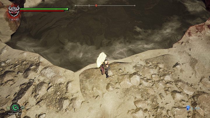 Jump into the water and swim in front of you - The way to The Scar | Darksiders 3 Walkthrough - Walkthrough - Darksiders 3 Guide