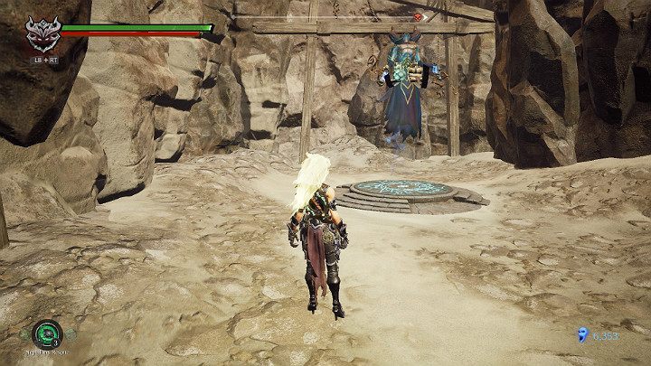 The first thing you need to do when you reach a new location is to unlock the first checkpoint - Gnarled Cliffs - The Scar | Darksiders 3 Walkthrough - Walkthrough - Darksiders 3 Guide