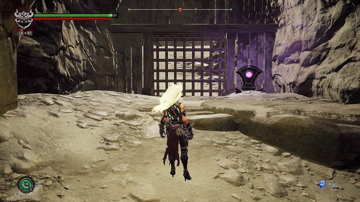 There is a lever on the right side of the door - The Scar | Darksiders 3 Walkthrough - Walkthrough - Darksiders 3 Guide