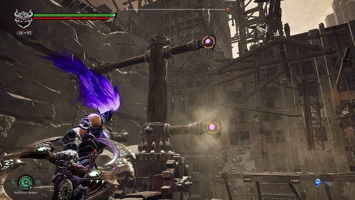 A swivel wheel with trapezoid in front of you - The Scar | Darksiders 3 Walkthrough - Walkthrough - Darksiders 3 Guide