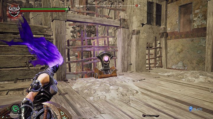 When you are on the other side, using the Force Hollow hit the lever - The Scar | Darksiders 3 Walkthrough - Walkthrough - Darksiders 3 Guide