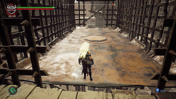 Go to the button to activate the lift - The Scar | Darksiders 3 Walkthrough - Walkthrough - Darksiders 3 Guide