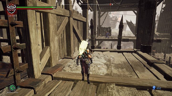 When you get out of the lift, turn left - The Scar | Darksiders 3 Walkthrough - Walkthrough - Darksiders 3 Guide