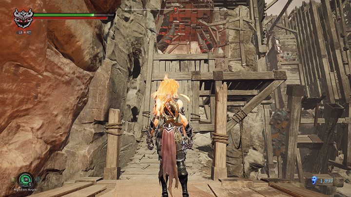 Jump on the elevation on the right - The Scar | Darksiders 3 Walkthrough - Walkthrough - Darksiders 3 Guide