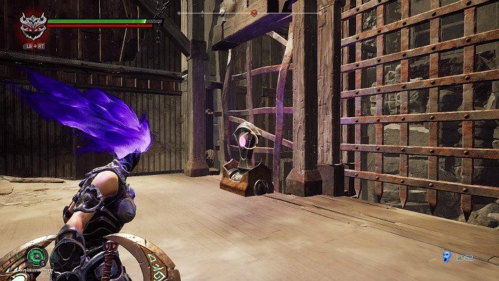 Hit the lever to open the door and sluice at the same time - The Scar | Darksiders 3 Walkthrough - Walkthrough - Darksiders 3 Guide