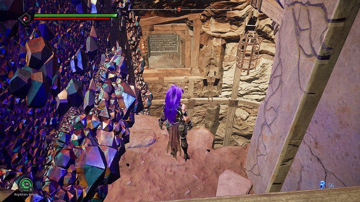 When your upside down, turn upside down and collect the item in a small recess - The Lowlands | Darksiders 3 Walkthrough - Walkthrough - Darksiders 3 Guide