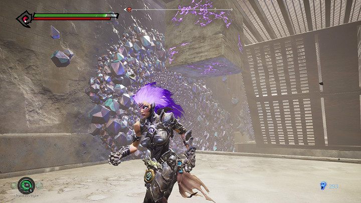 When the windmills start, they will throw the boulder upwards - The Lowlands | Darksiders 3 Walkthrough - Walkthrough - Darksiders 3 Guide