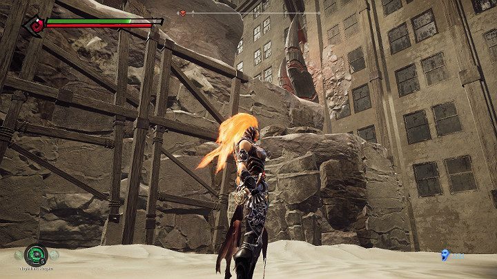 To jump on the rocks, you will need to use the Flame Hollow - The Lowlands | Darksiders 3 Walkthrough - Walkthrough - Darksiders 3 Guide