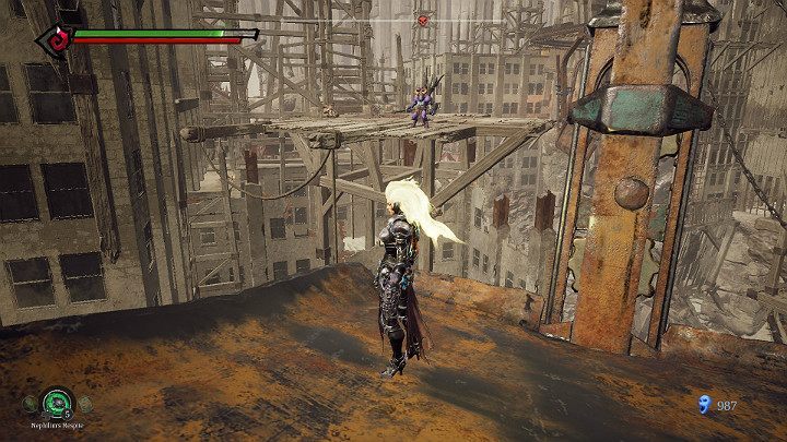 Jump on the platform on the left side - The Lowlands | Darksiders 3 Walkthrough - Walkthrough - Darksiders 3 Guide