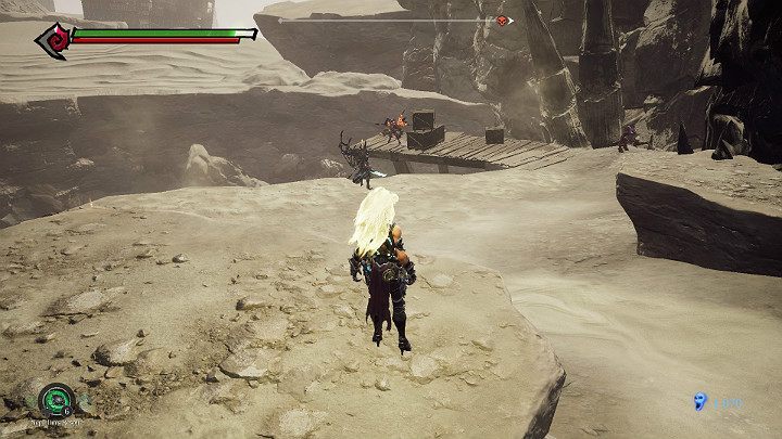 Going further you will come across a place where there are two smaller enemies and one illusionist - The Lowlands | Darksiders 3 Walkthrough - Walkthrough - Darksiders 3 Guide