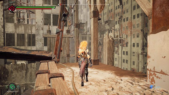 Jump on the sliding platform - The Lowlands | Darksiders 3 Walkthrough - Walkthrough - Darksiders 3 Guide