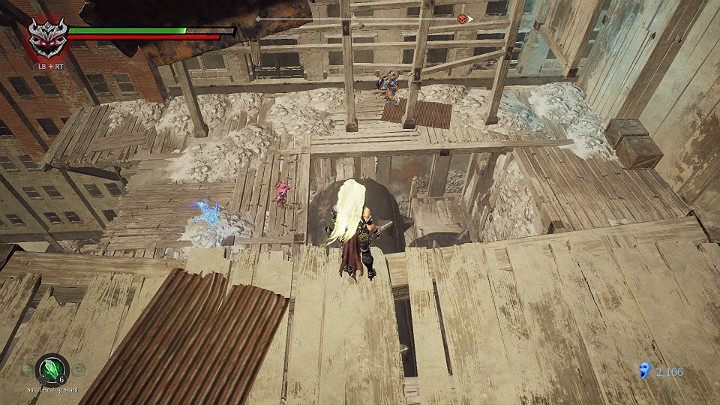 At the bottom, youll find a battle with several enemies and souls to gather - The Lowlands | Darksiders 3 Walkthrough - Walkthrough - Darksiders 3 Guide