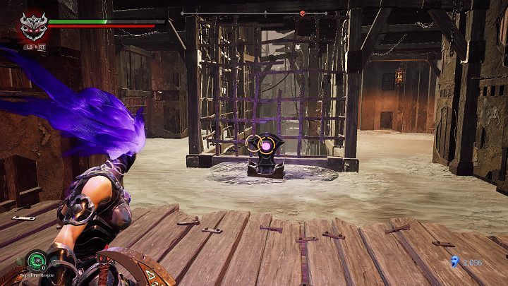 After the fight, squeeze into a narrow corridor in the wall and hit the lever - The Lowlands | Darksiders 3 Walkthrough - Walkthrough - Darksiders 3 Guide