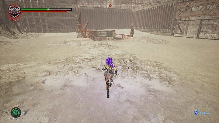 As soon as the tornado moves to the left maximum, sprint and run to the next underground tunnel - The Lowlands | Darksiders 3 Walkthrough - Walkthrough - Darksiders 3 Guide