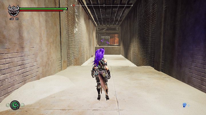 Go to the other end of the tunnel and hit the boulder to get to the button - The Lowlands | Darksiders 3 Walkthrough - Walkthrough - Darksiders 3 Guide